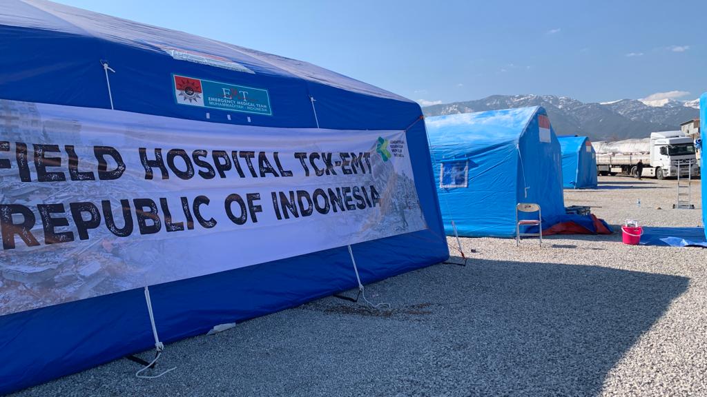 Rumah Sakit Lapangan Indonesia di Turkiye Layani 130 Warga Hassa